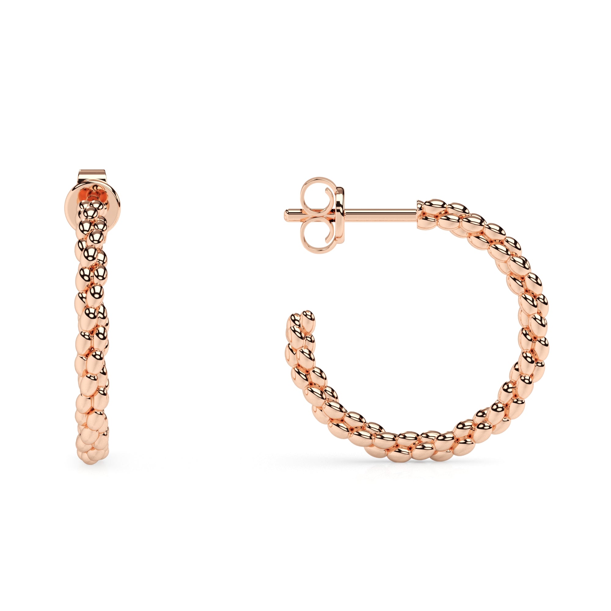 Creolen Kugeln twisted