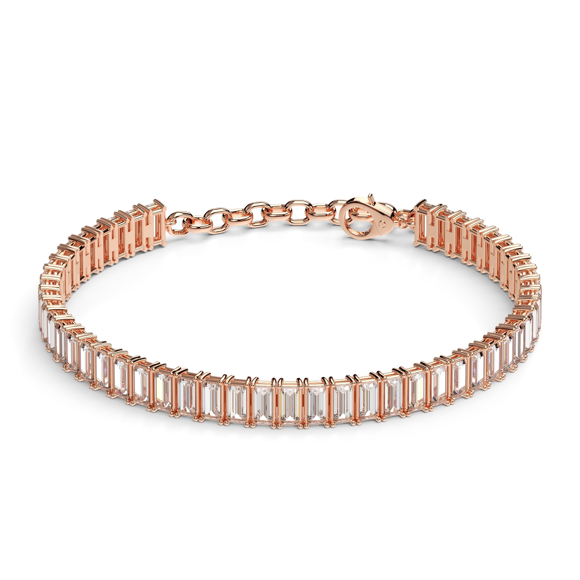 Tennisarmband Baguette Zirkonia