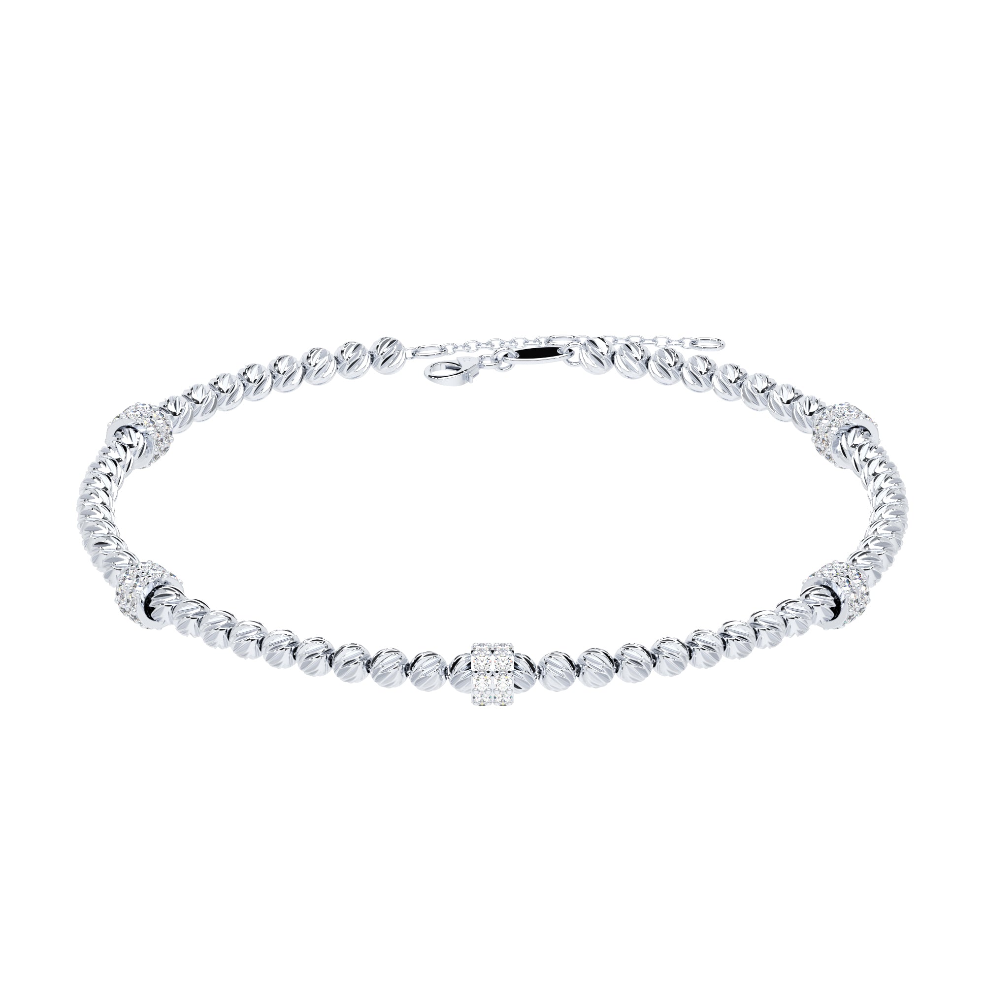 Armband Kugeln diamantiert Zirkonia