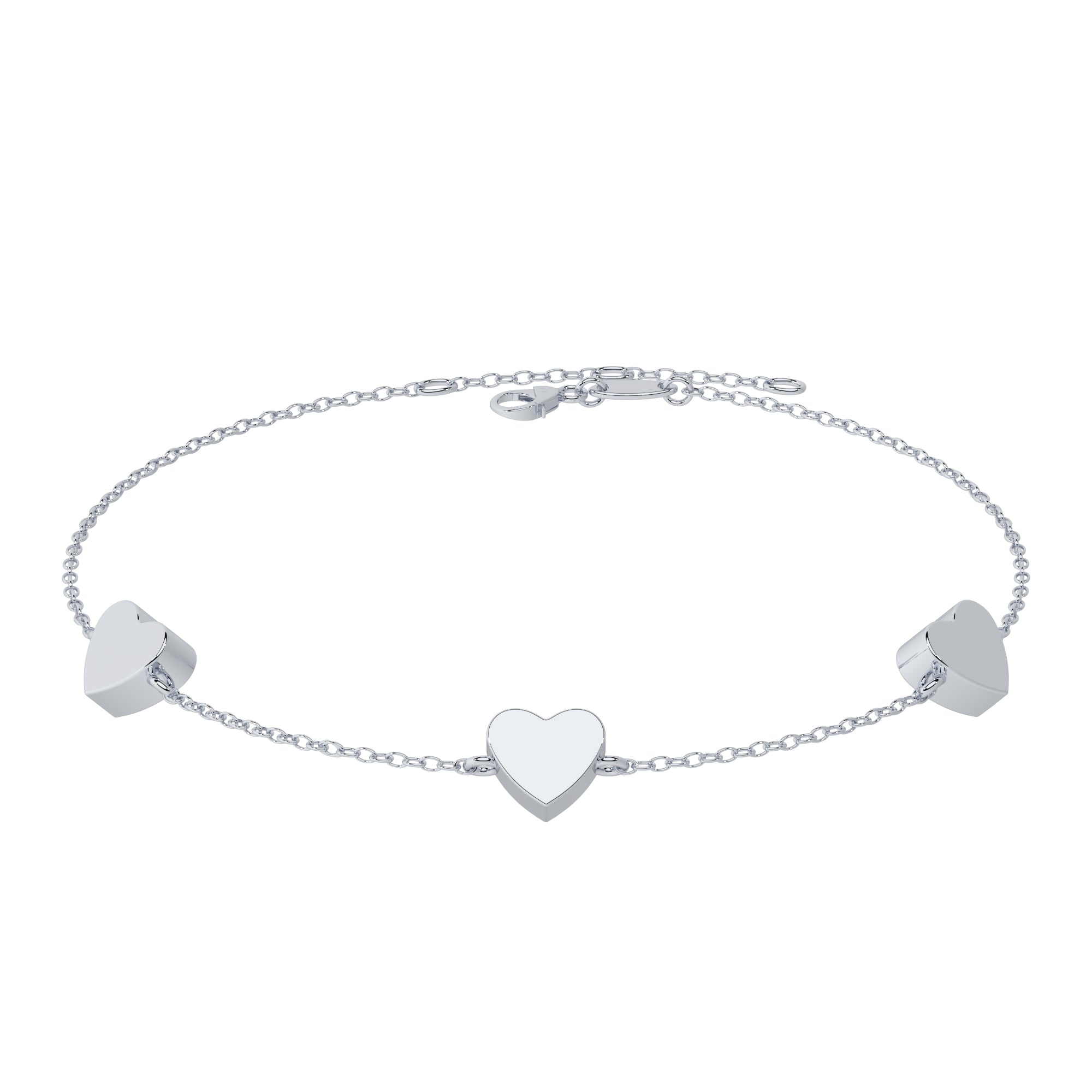 Armband mit drei Herzen