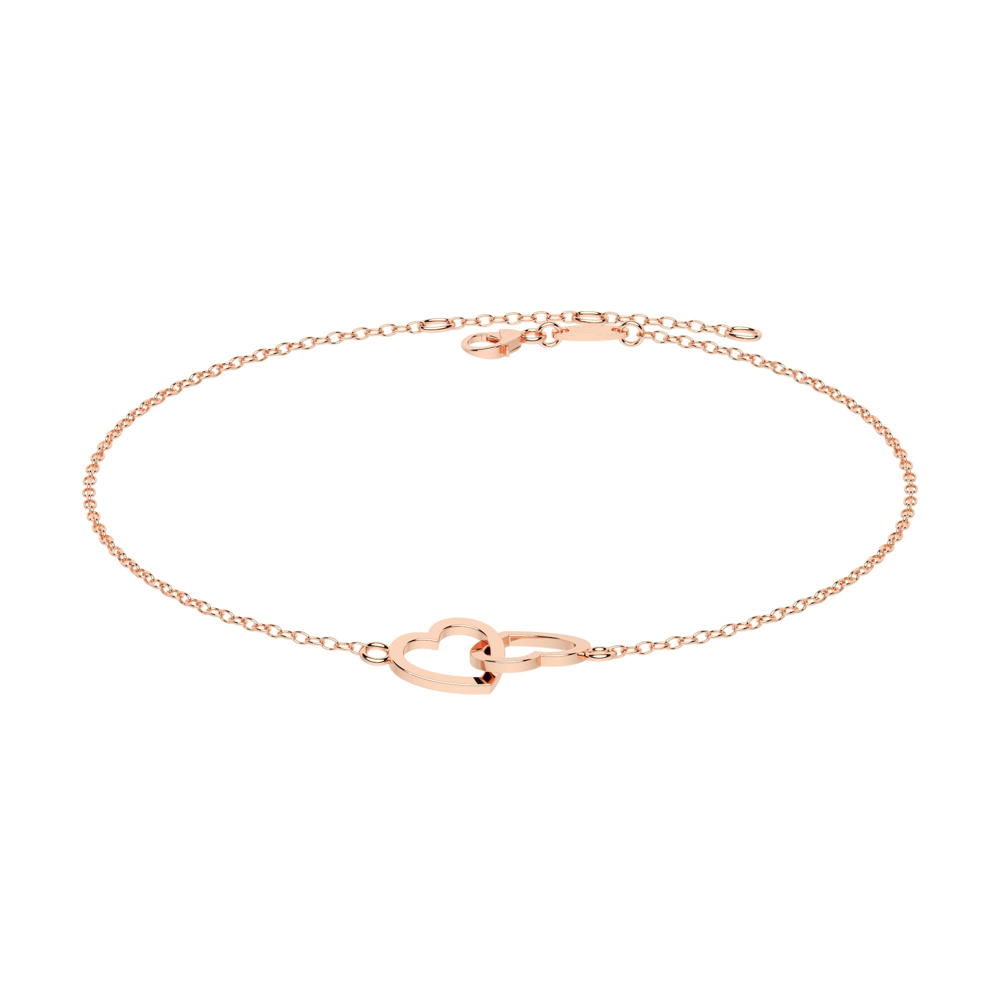 Armband zwei Herzen