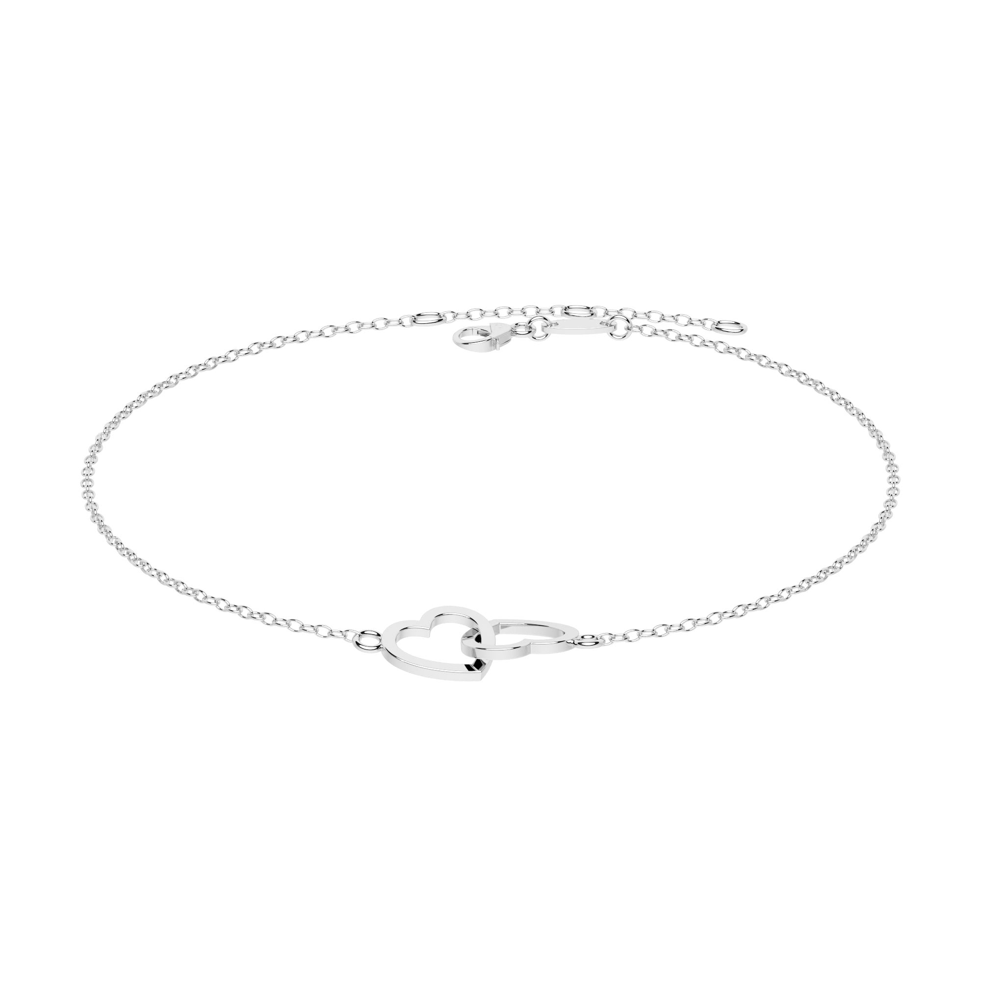 Armband zwei Herzen