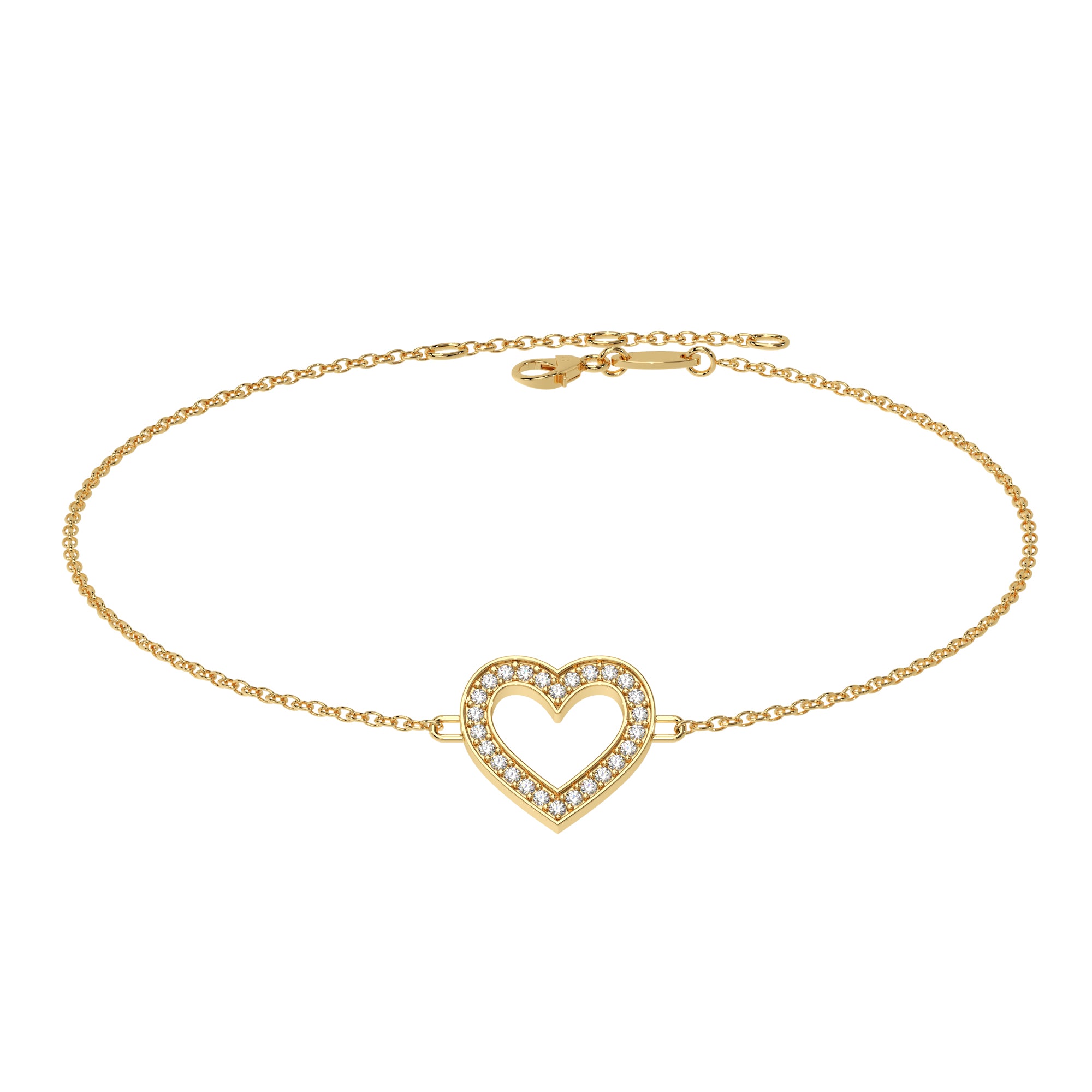 Armband Herz Pavé