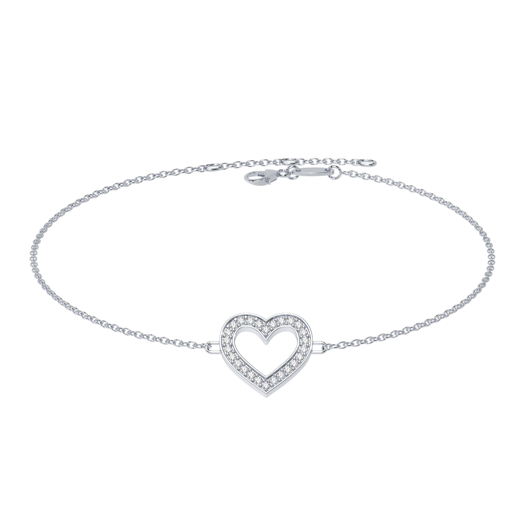 Armband Herz Pavé