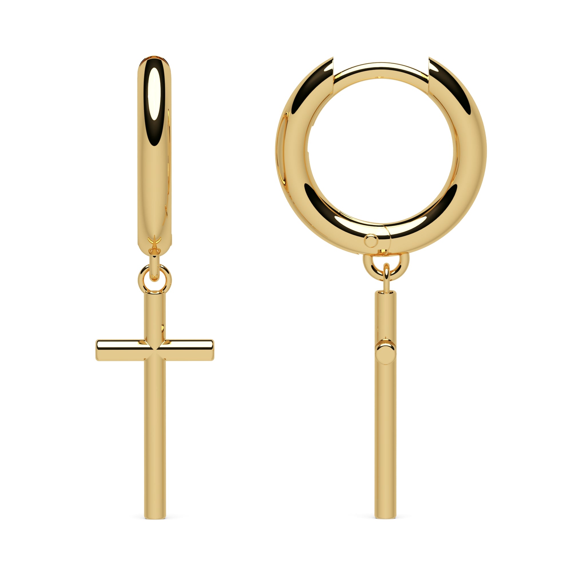 Creolen mit Kreuz