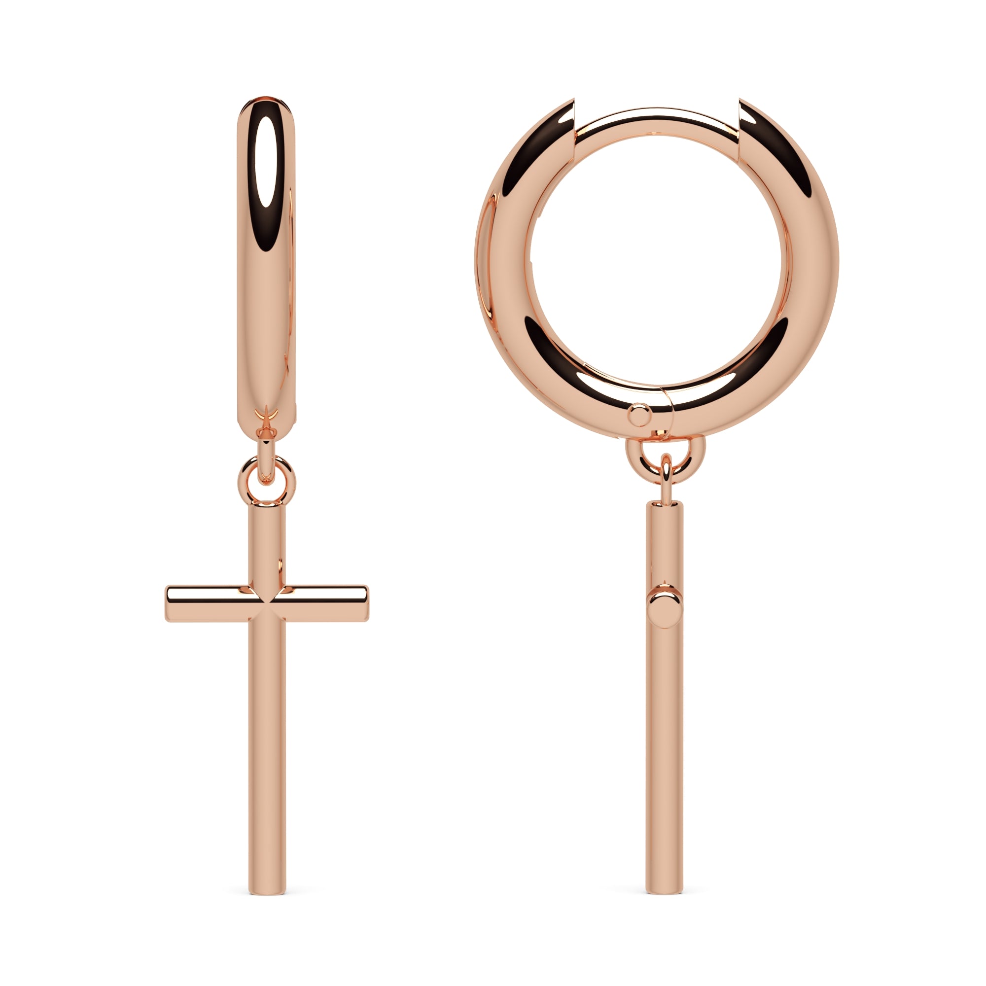 Creolen mit Kreuz