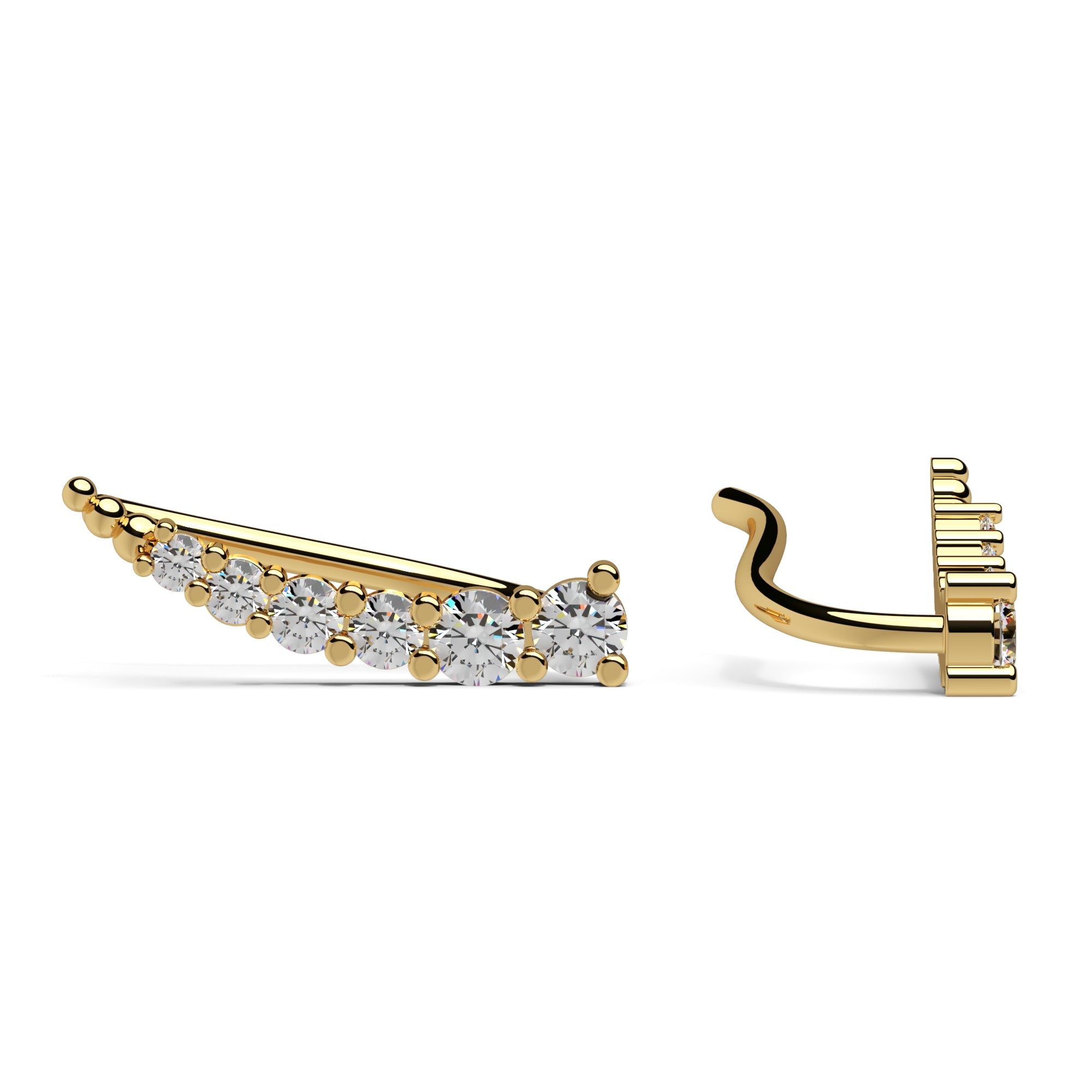 Ohrringe mit Zirkonia besetzt