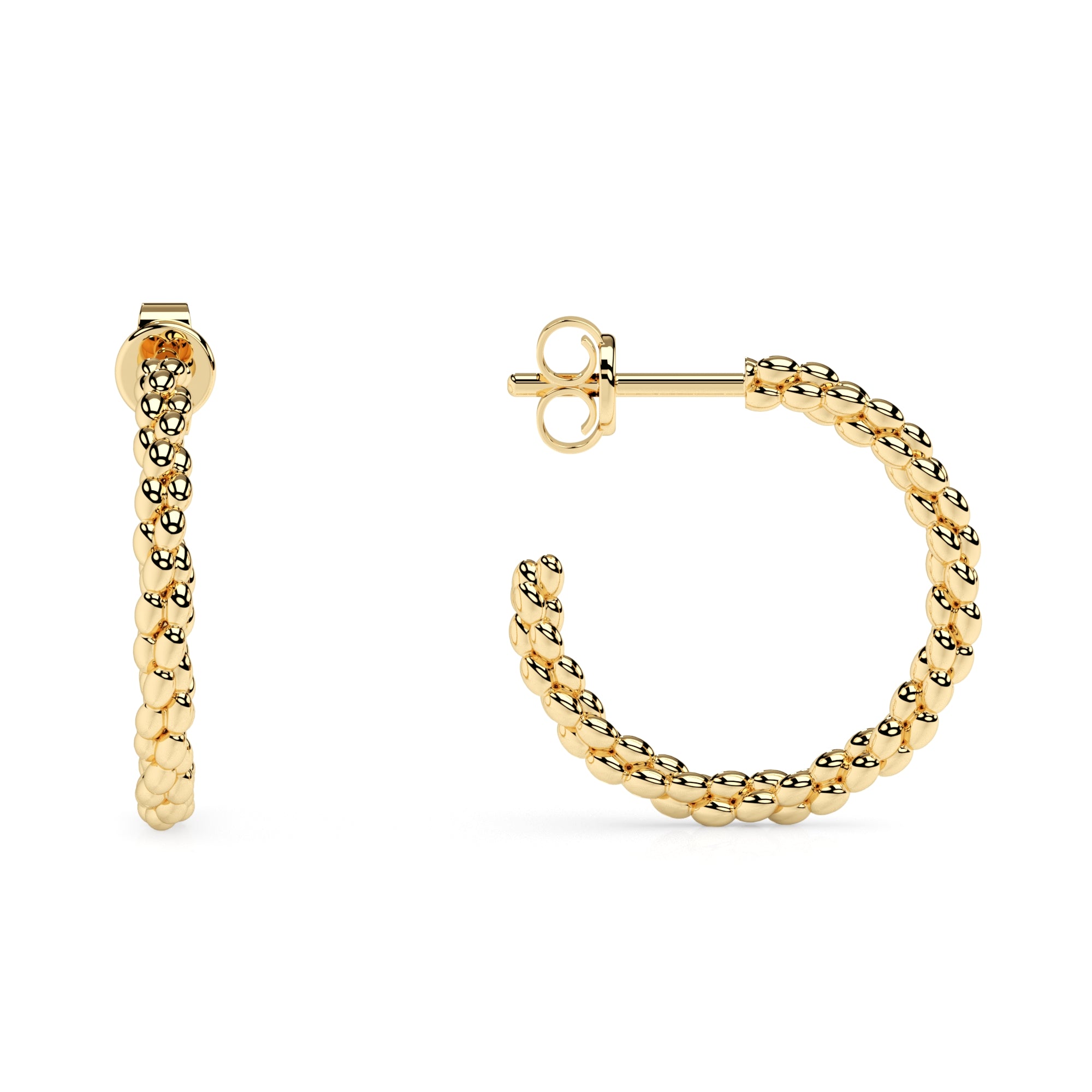 Creolen Kugeln twisted