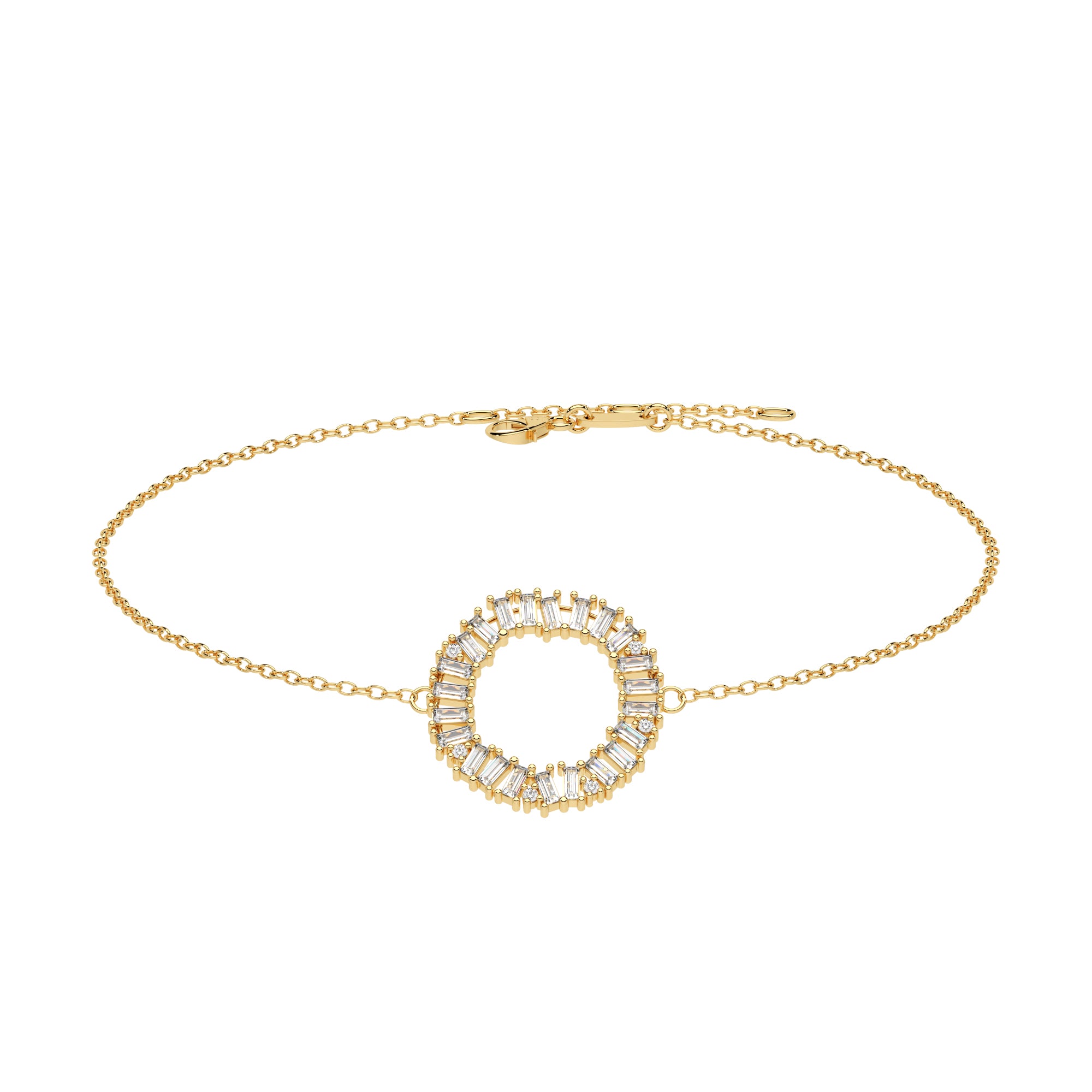Armband Baguette Kreis