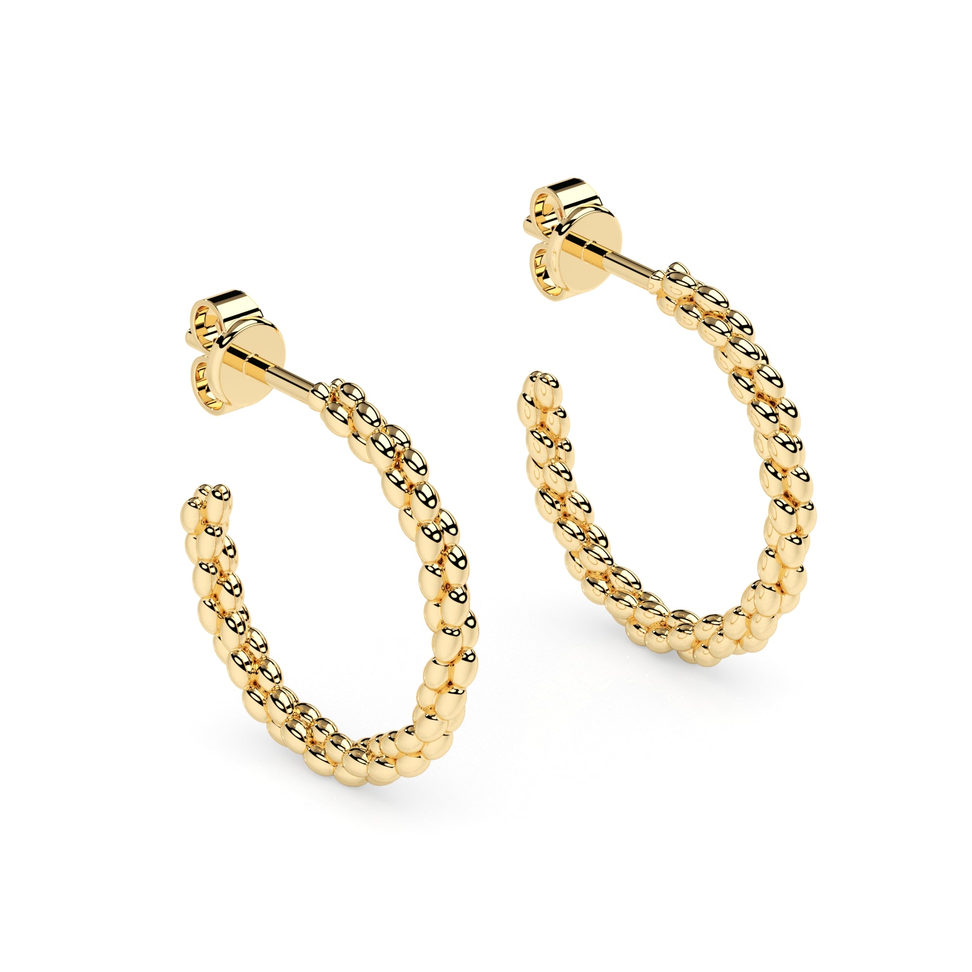 Creolen Kugeln twisted