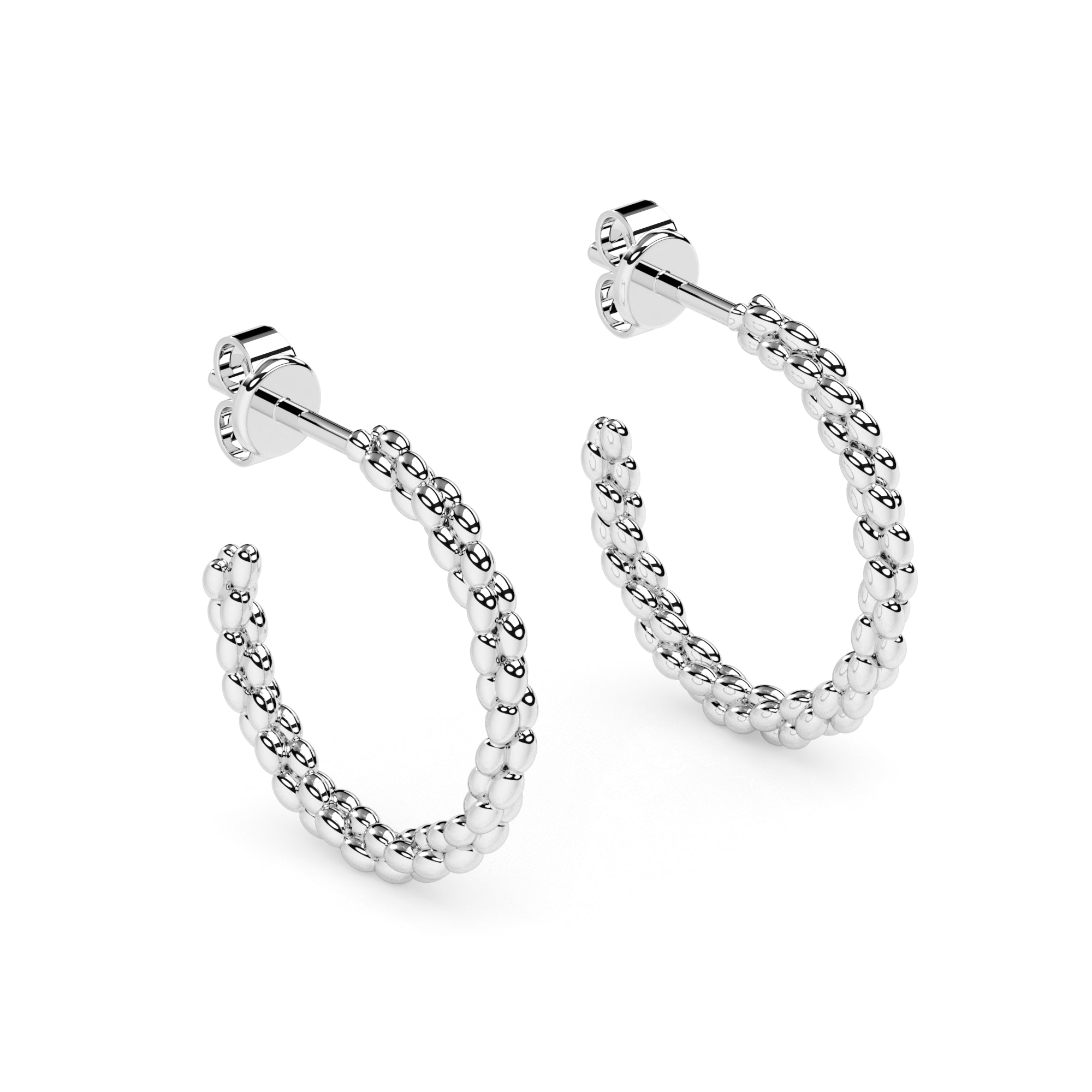 Creolen Kugeln twisted