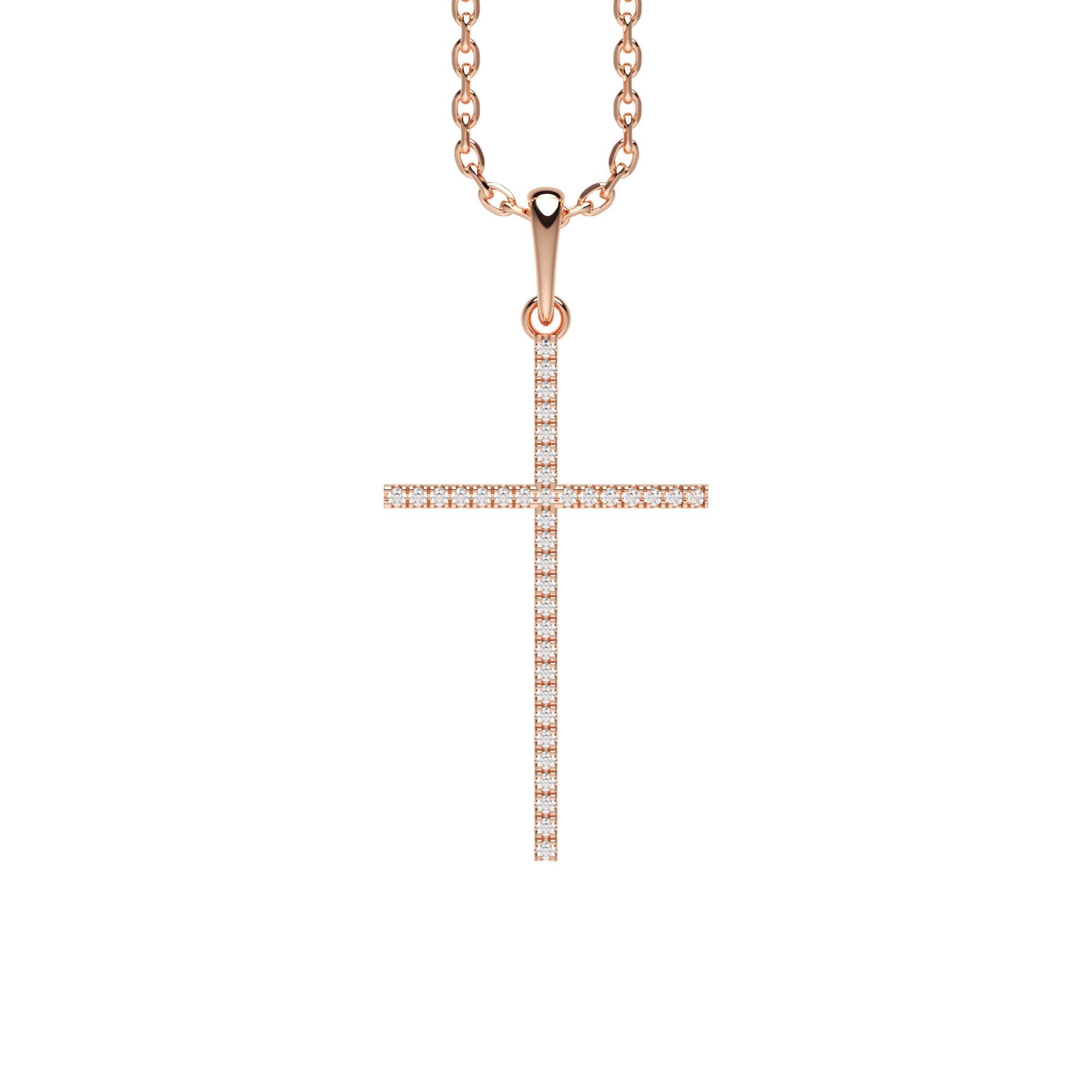 Anhänger Kreuz Pavé
