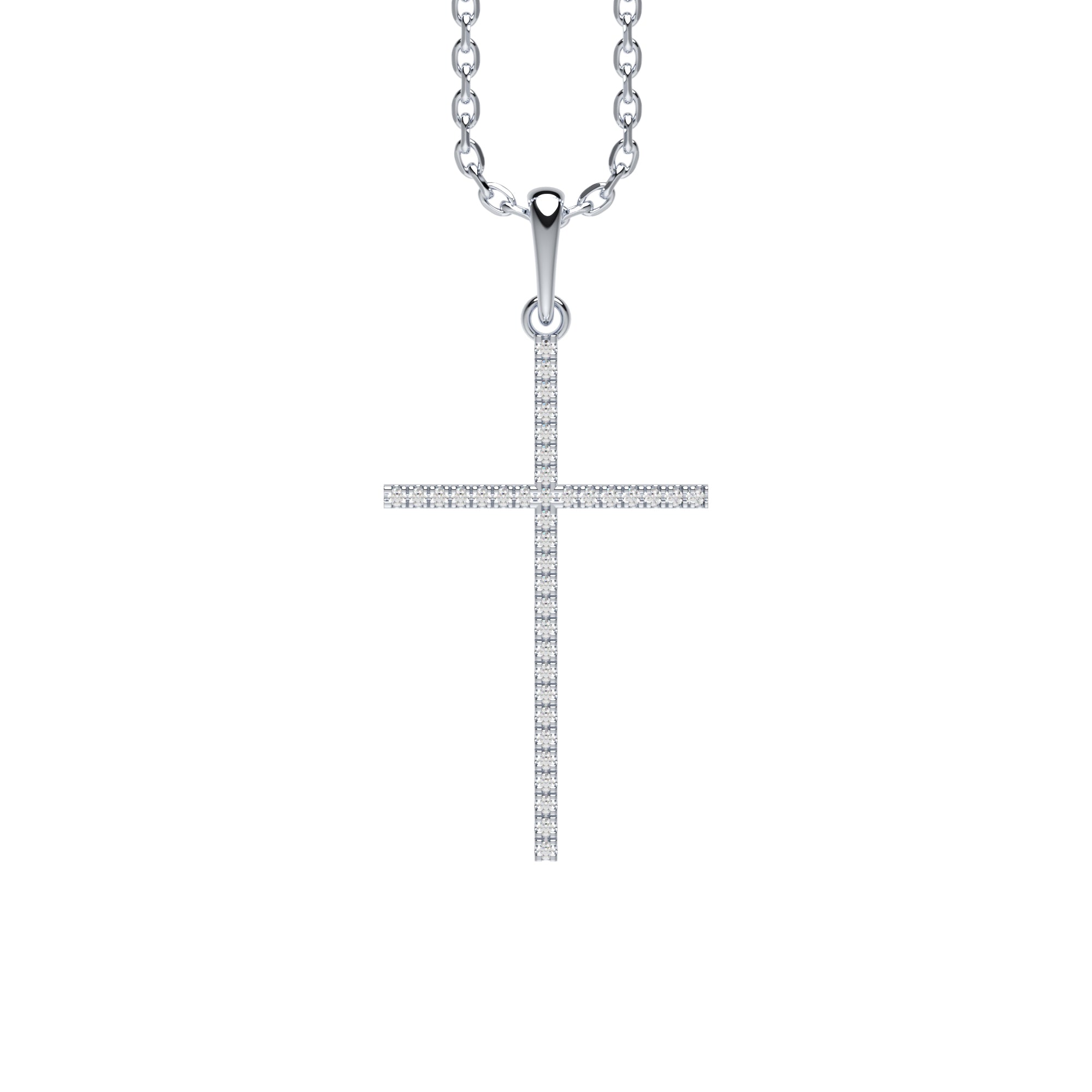 Anhänger Kreuz Pavé