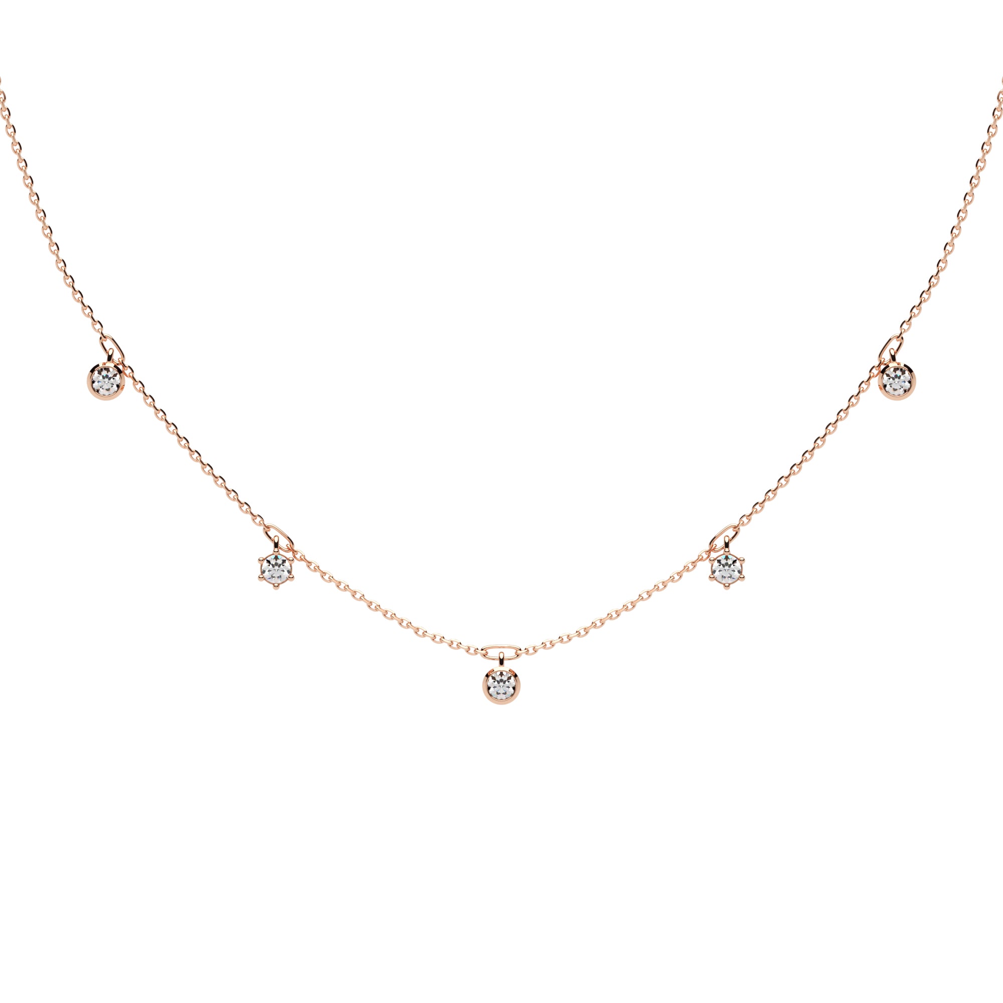 Halskette mit Zirkonia