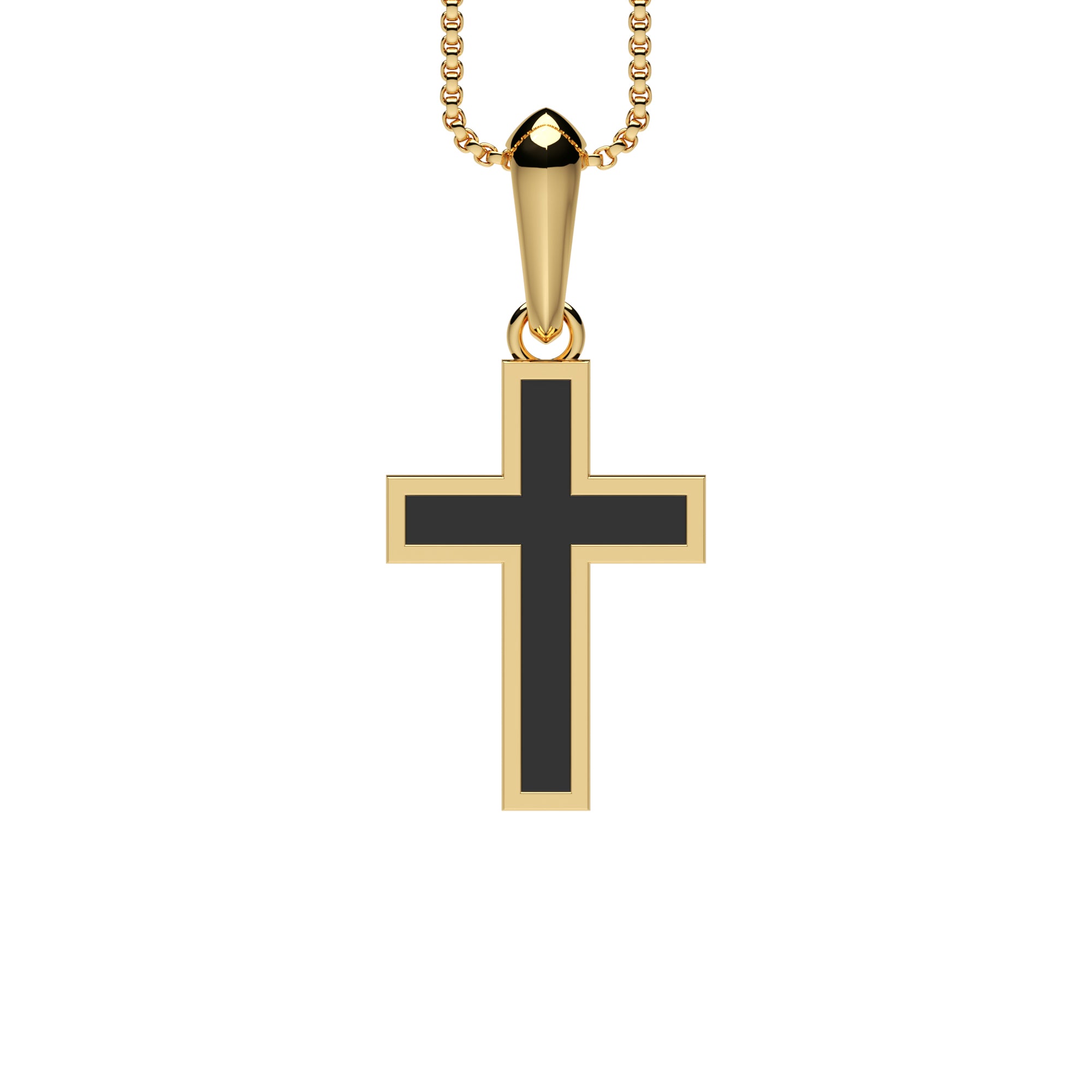 Anhänger Kreuz Onyx