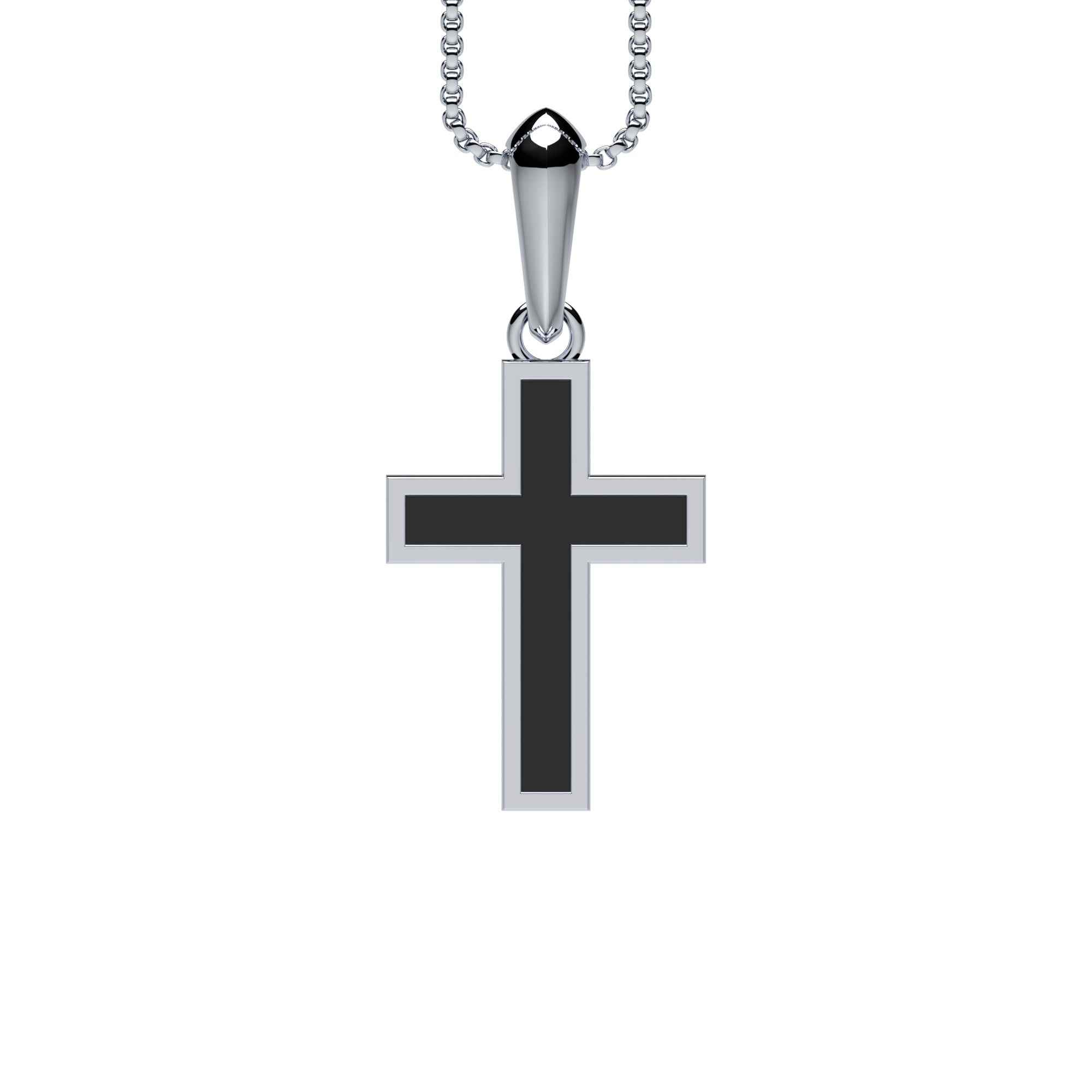 Anhänger Kreuz Onyx