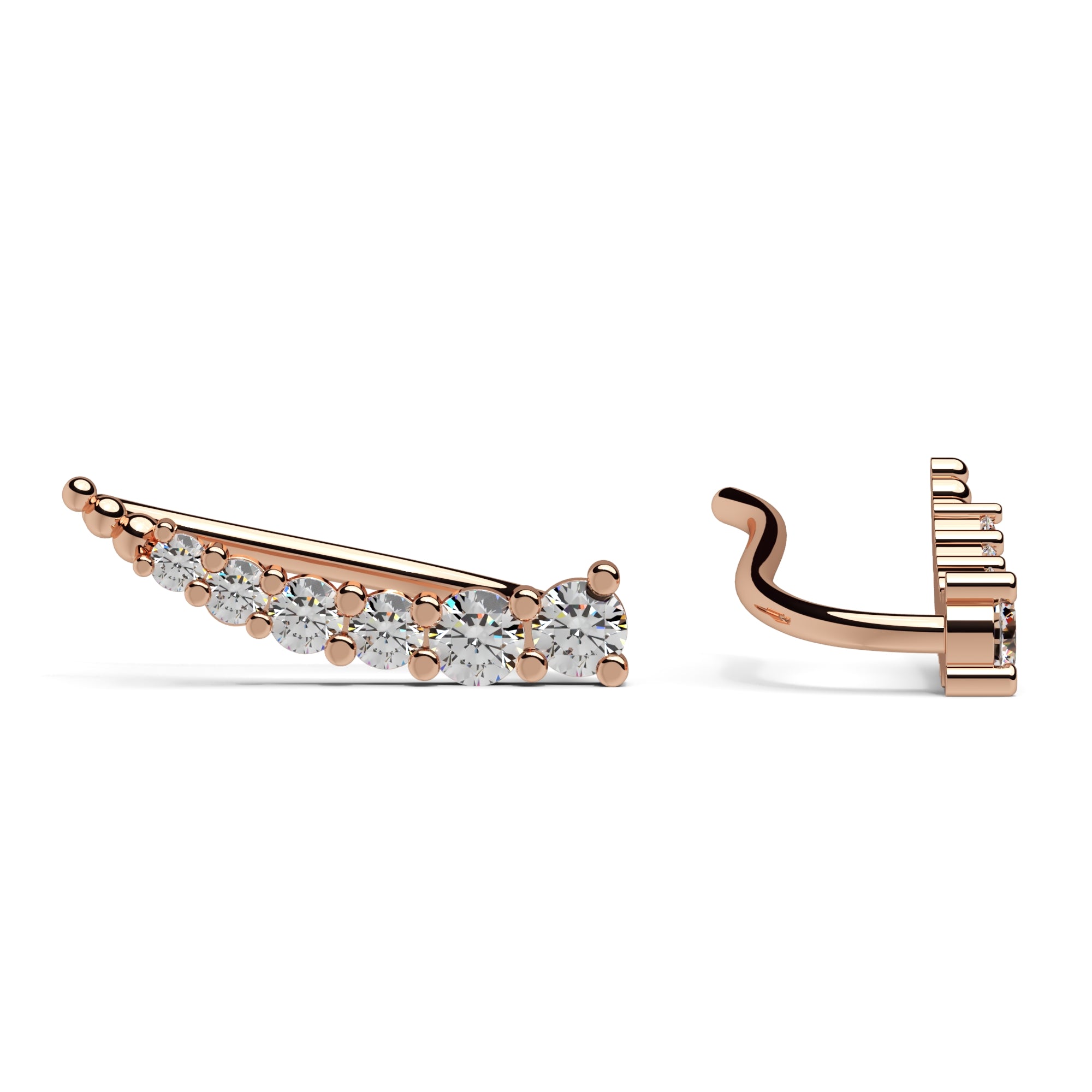 Ohrringe mit Zirkonia besetzt