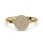Ring plate pav&eacute; gold