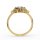Ring vintage zirconia gold
