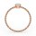 Ring beads with zirconia rose gold