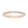 Ring memoire fine with white zirconia rose gold