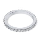 Ring memoire with white zirconia silver