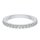 Ring memoire with white zirconia silver