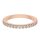 Ring memoire with white zirconia rose gold