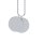 Necklace two coins silver