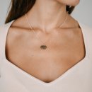Necklace two coins rose gold
