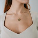 Necklace big heart gold