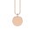 Pendant small coin rose gold
