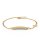 Bracelet plate with cross gold