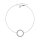 Bracelet circle pav&eacute; silver