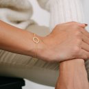 Armband Kreis Pav&eacute; Gold