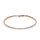 Tennis bracelet fine with white zirconia rose gold