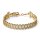Curb chain bracelet iced out gold