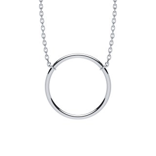 Necklace ring silver
