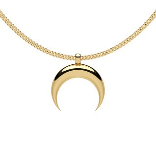 Necklace moon gold