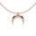 Necklace moon rose gold