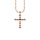Necklace cross beads rose gold