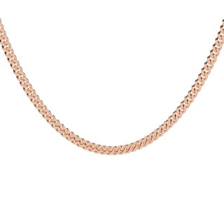 Curb chain necklace rose gold