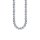 Necklace diamond-coated beads silver