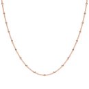 Necklace beads rose gold
