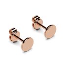 Ear studs plate small rose gold