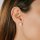 Ear studs solitaire halo gold