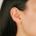 Ear studs small zirconia gold
