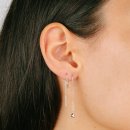 Earring zirconia silver