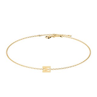 Letters with Love - Armband Buchstabe M Gold