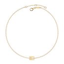 Letters with Love - Armband Buchstabe M Gold